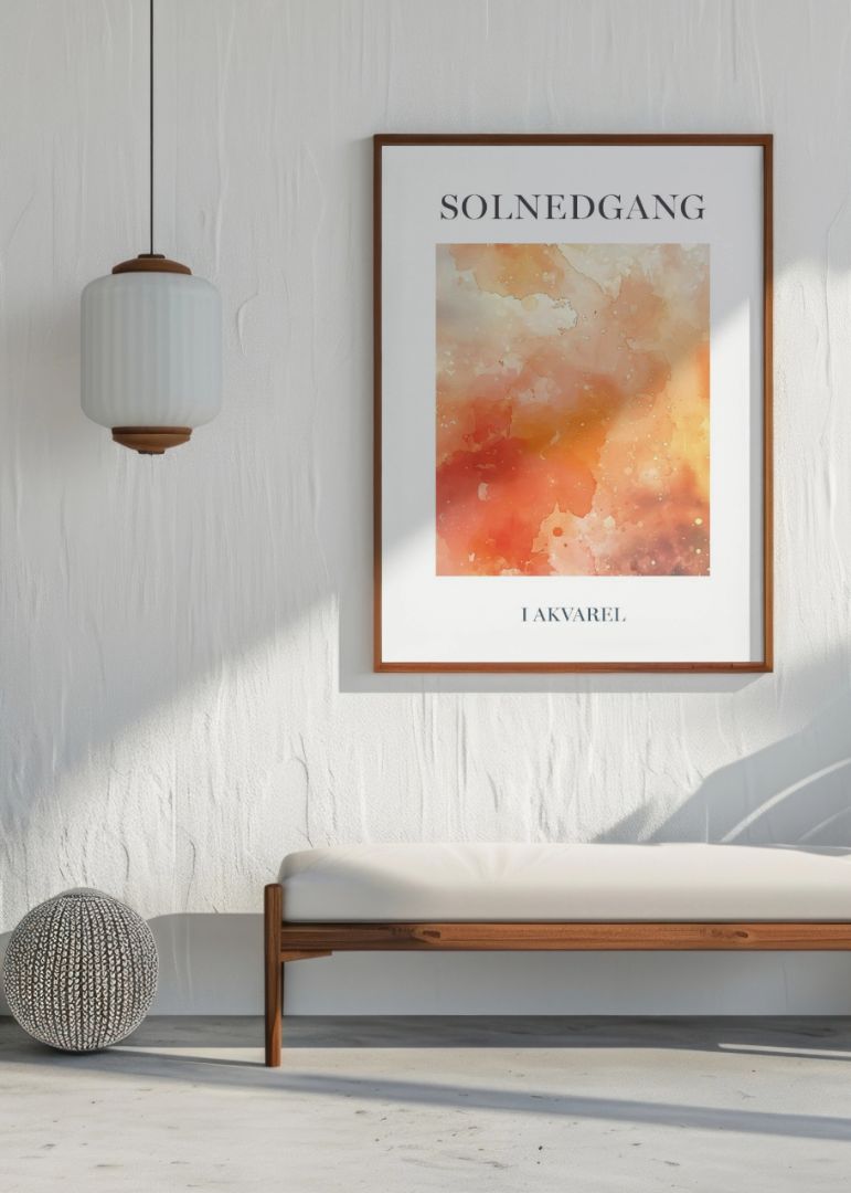 Solnedgang & Blød Gradient Billedvæg