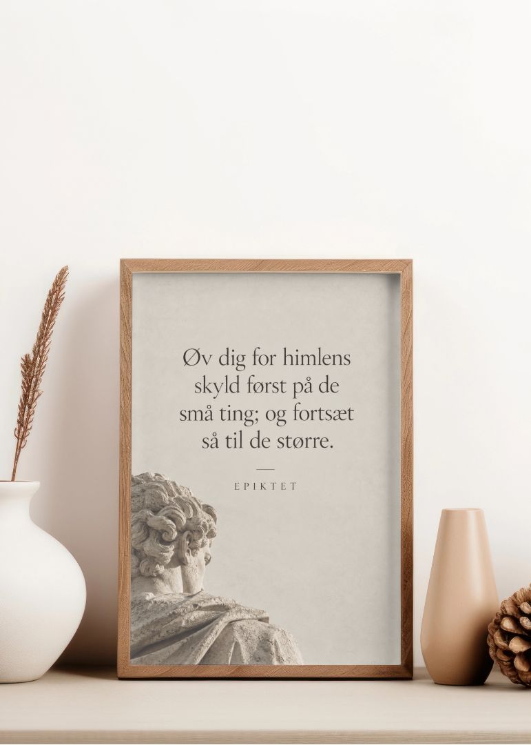 Øv dig for himlens skyld først på de små ting