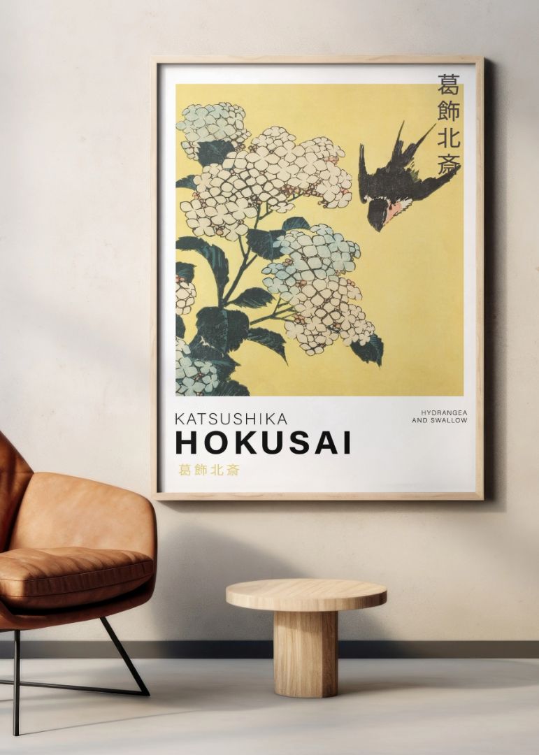 Hokusai Nature & Wave Billedvæg