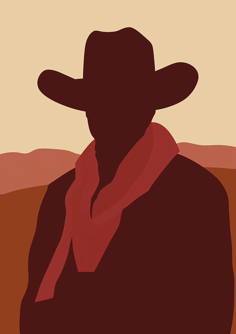 Cowboy in Shawl