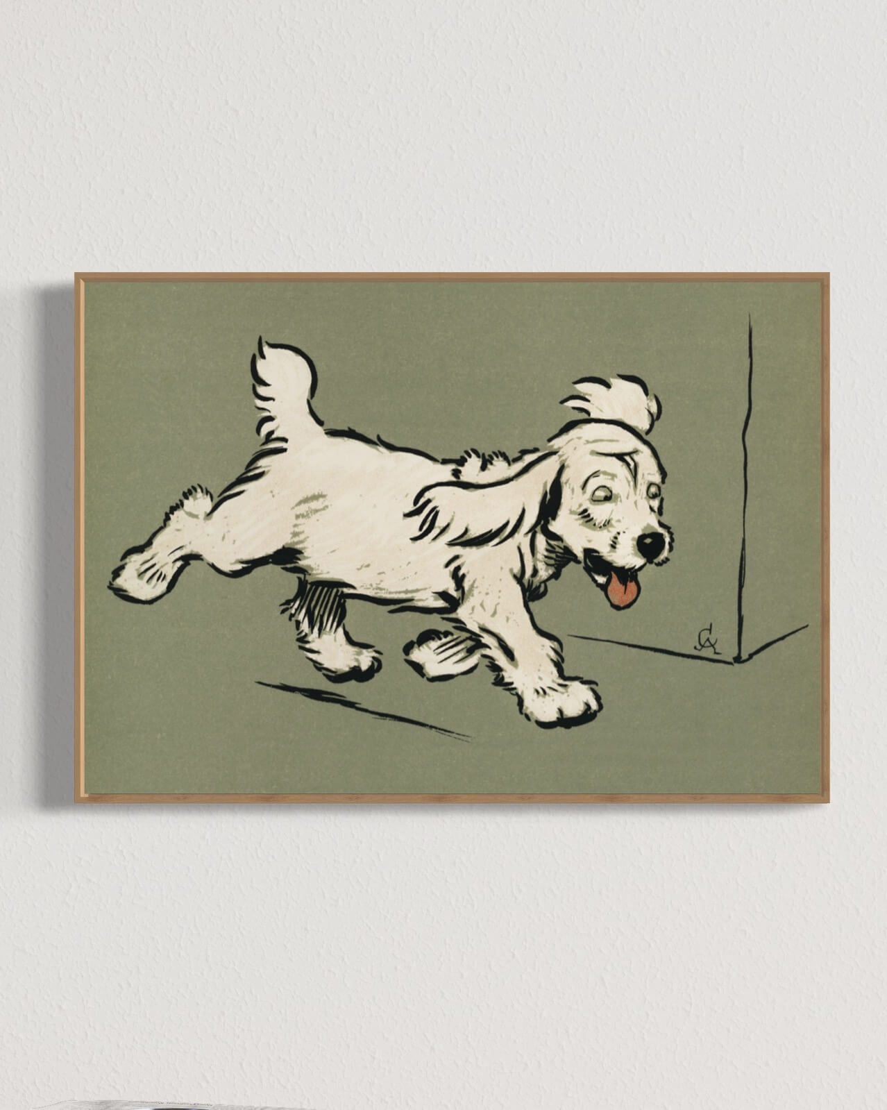 Den hvide hund af Cecil Aldin