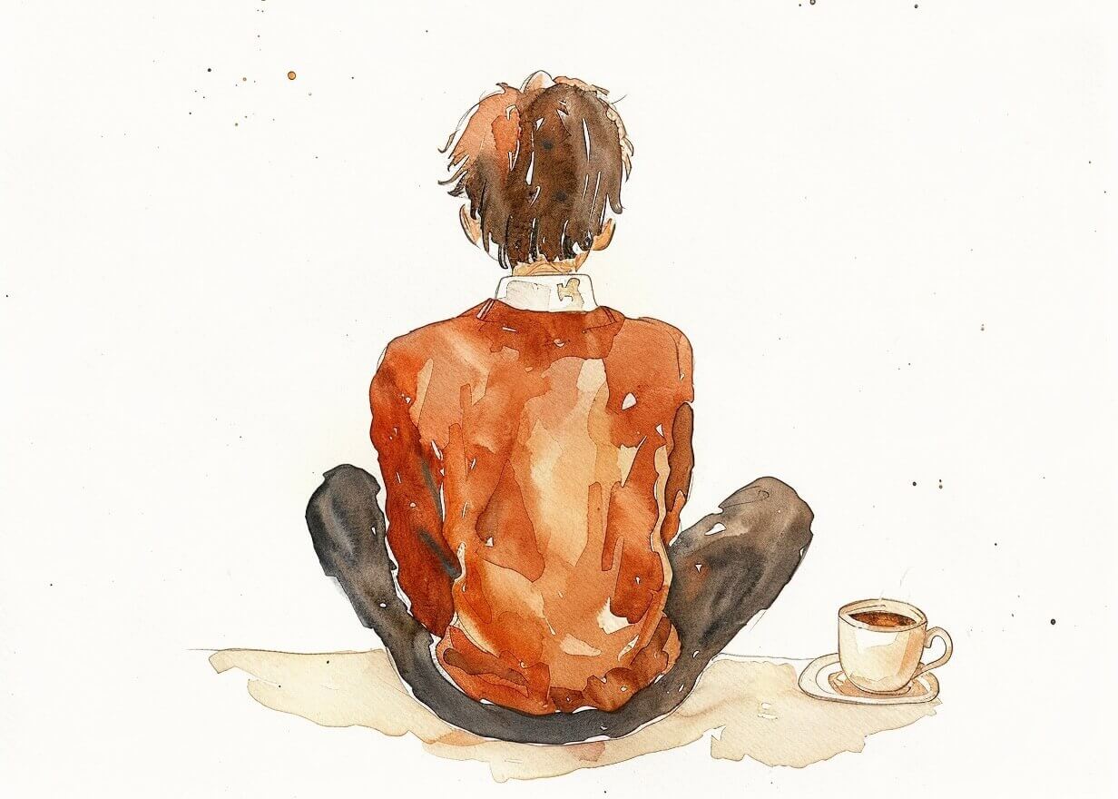 Eftertanke med en kop kaffe
