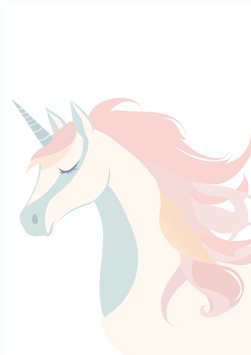 Enhjørning i pastel