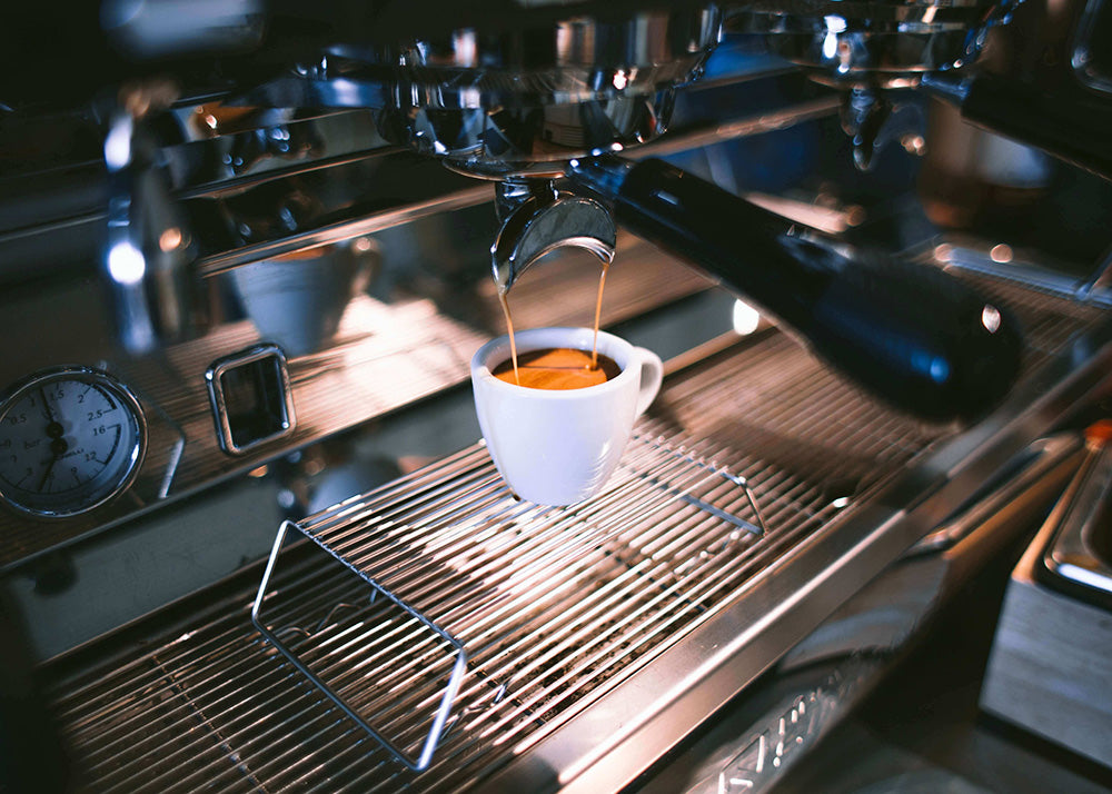 Espresso in the making