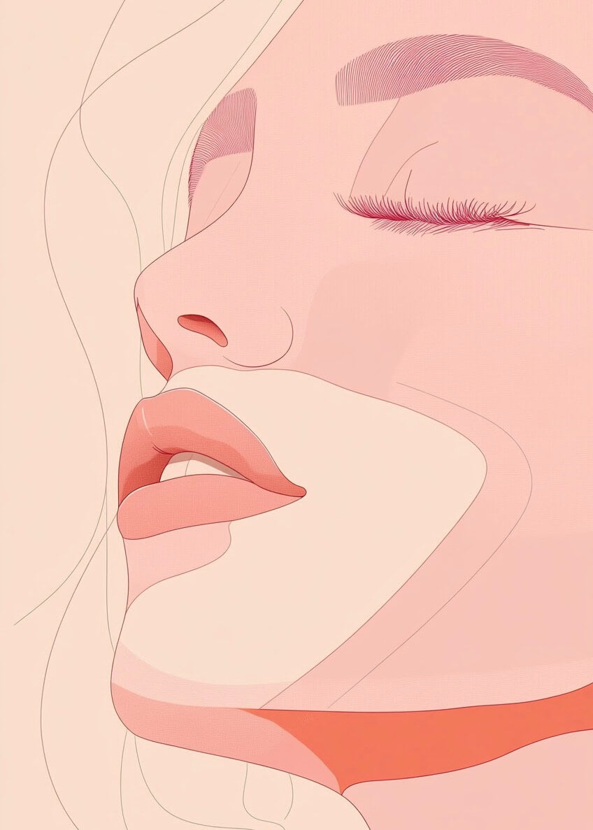 Bedroom pink - billedvæg
