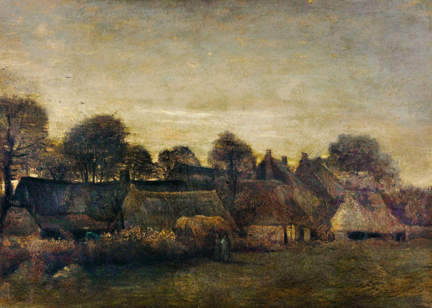 Farming Village at Twilight (1884)