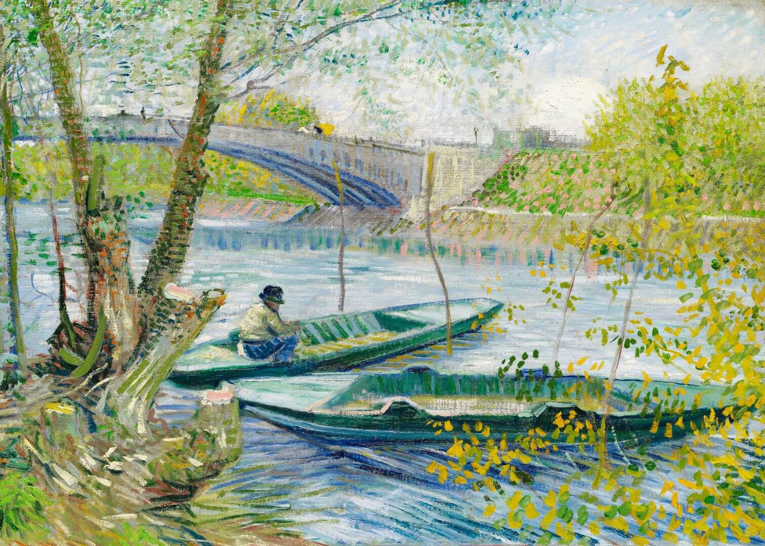 Fishing in Spring, the Pont de Clichy (Asnières) (1887)