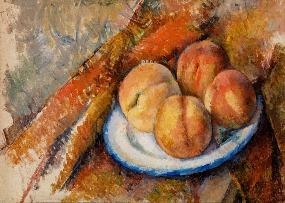 Four Peaches on a Plate (Quatre pêches sur une assiette) (ca.1890â1894)