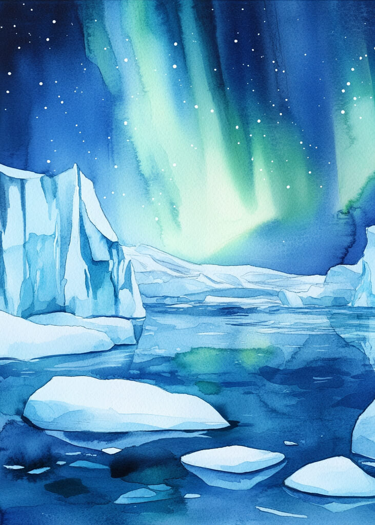 Freezing Northern Lights
