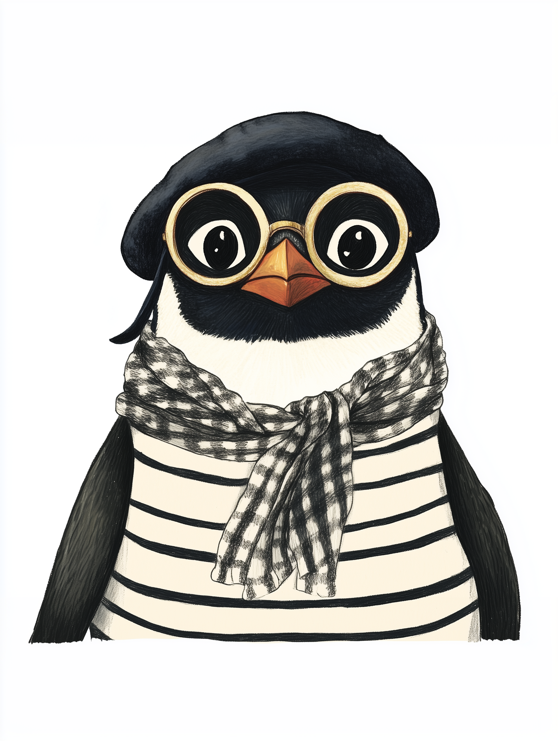 French Nerd Penguin