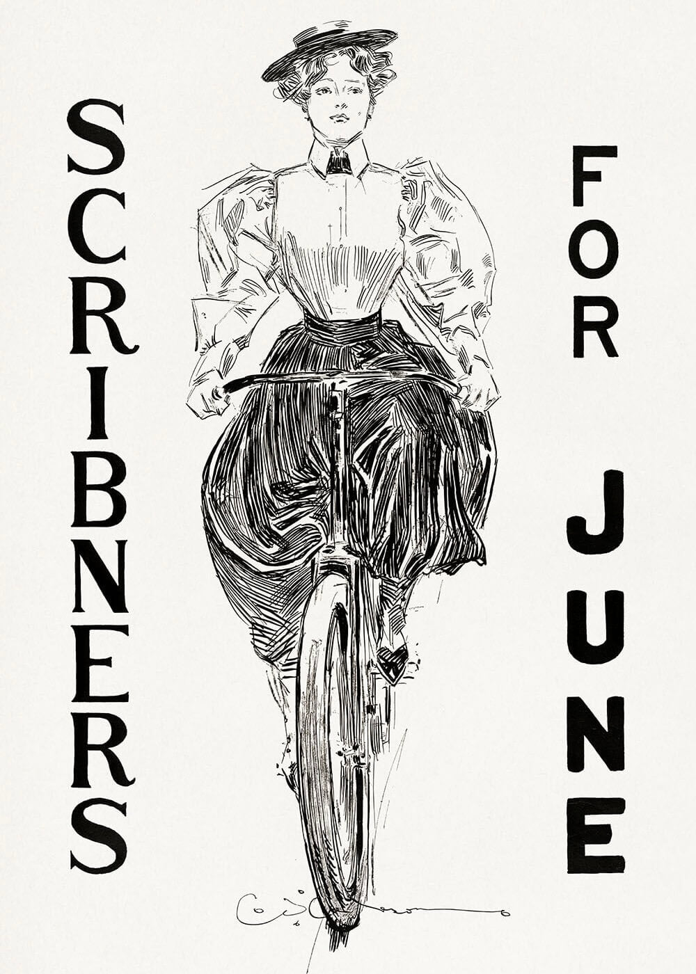 Gibson Girl Bicycling