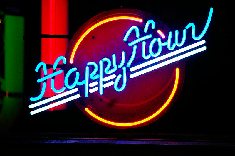 Happy hour neon