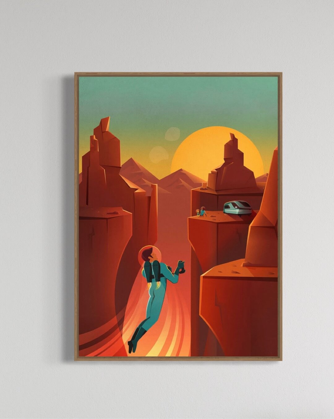 SpaceX's vintage-style travel poster