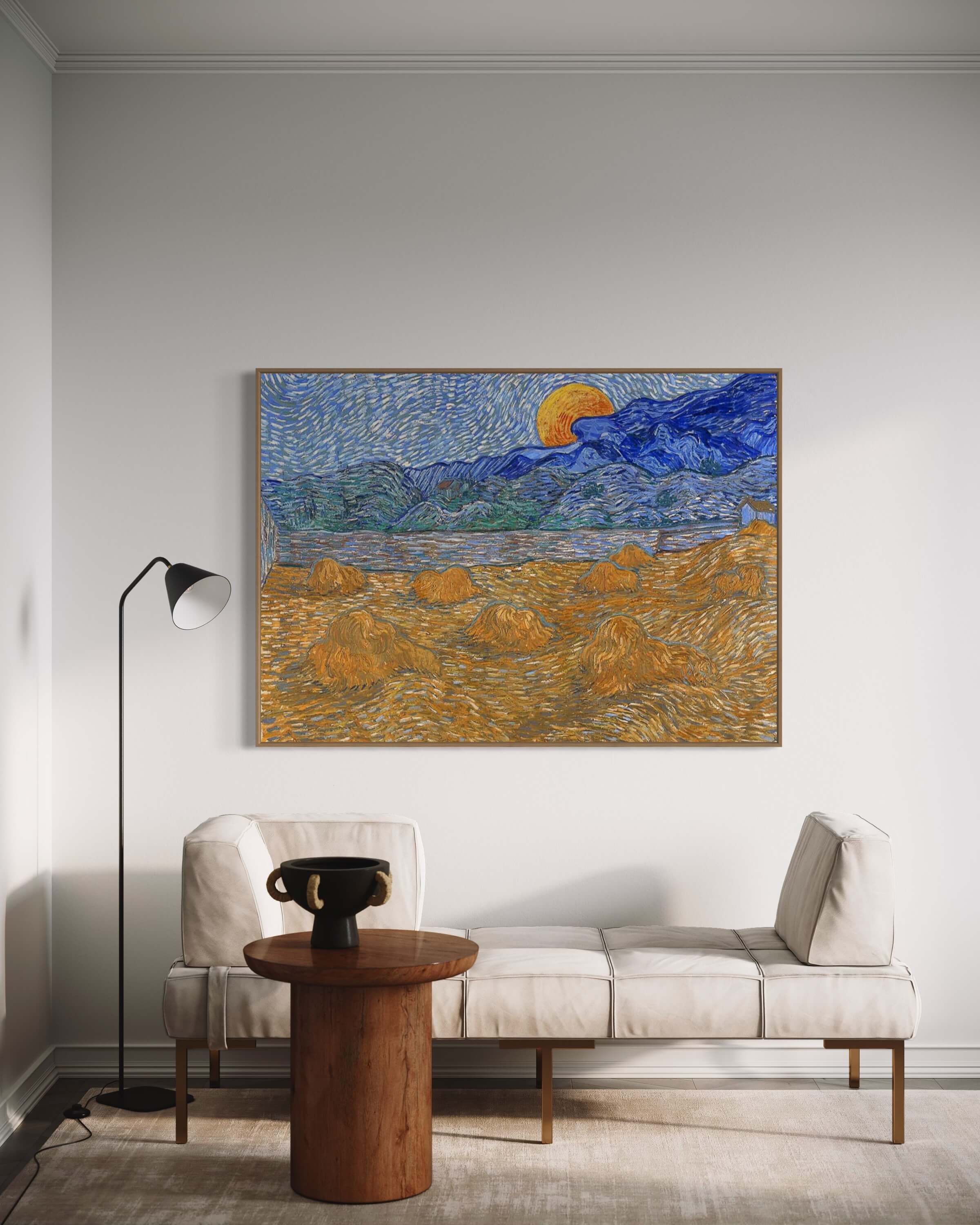 Landscape with wheat sheavies