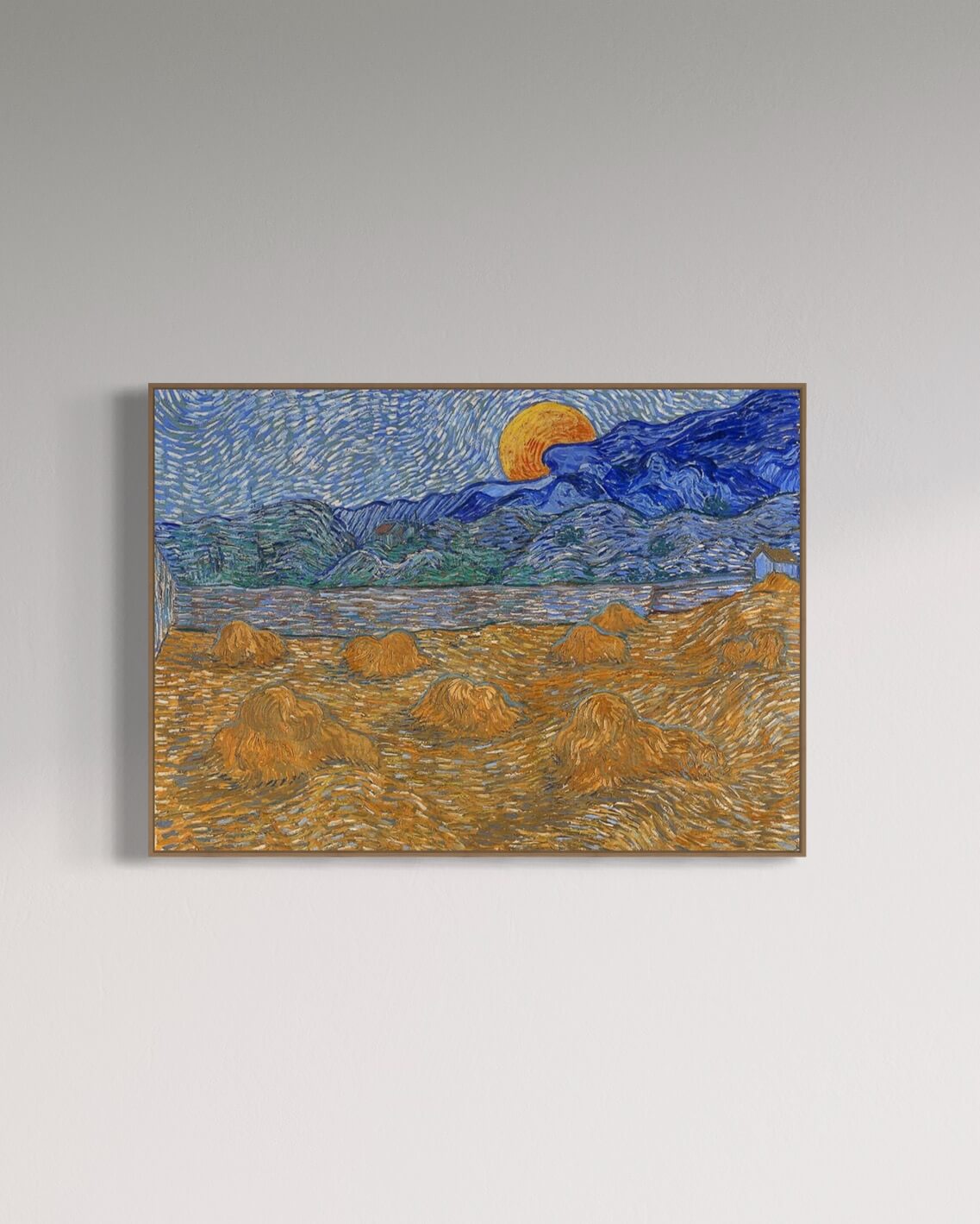 Landscape with wheat sheavies