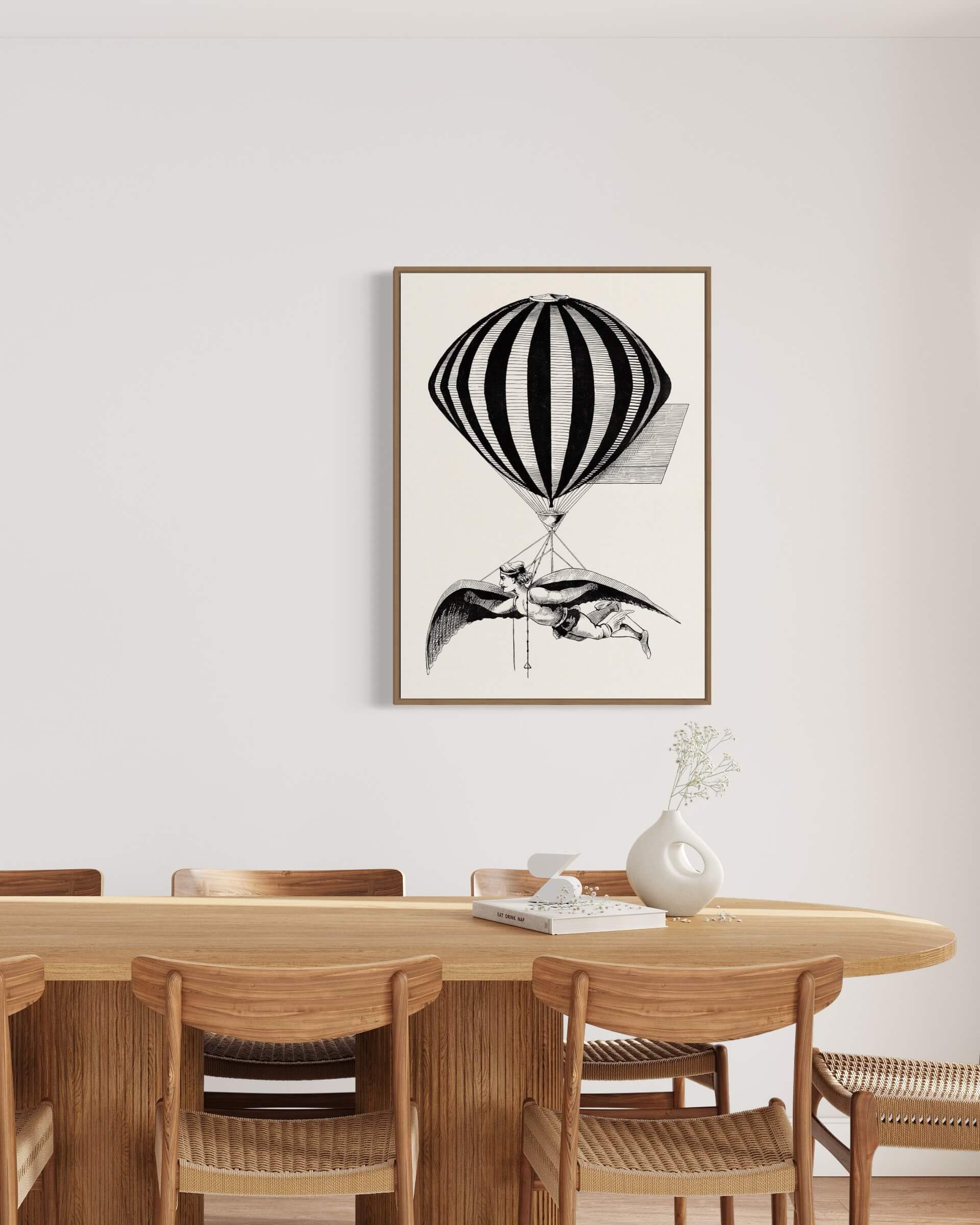 Bird man air balloon