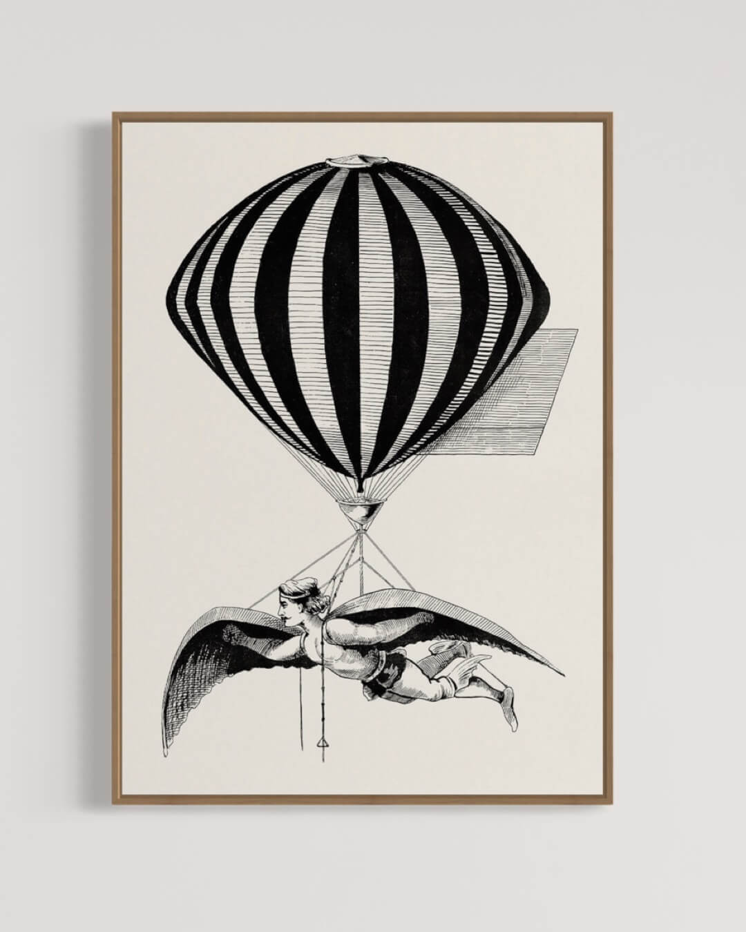 Bird man air balloon