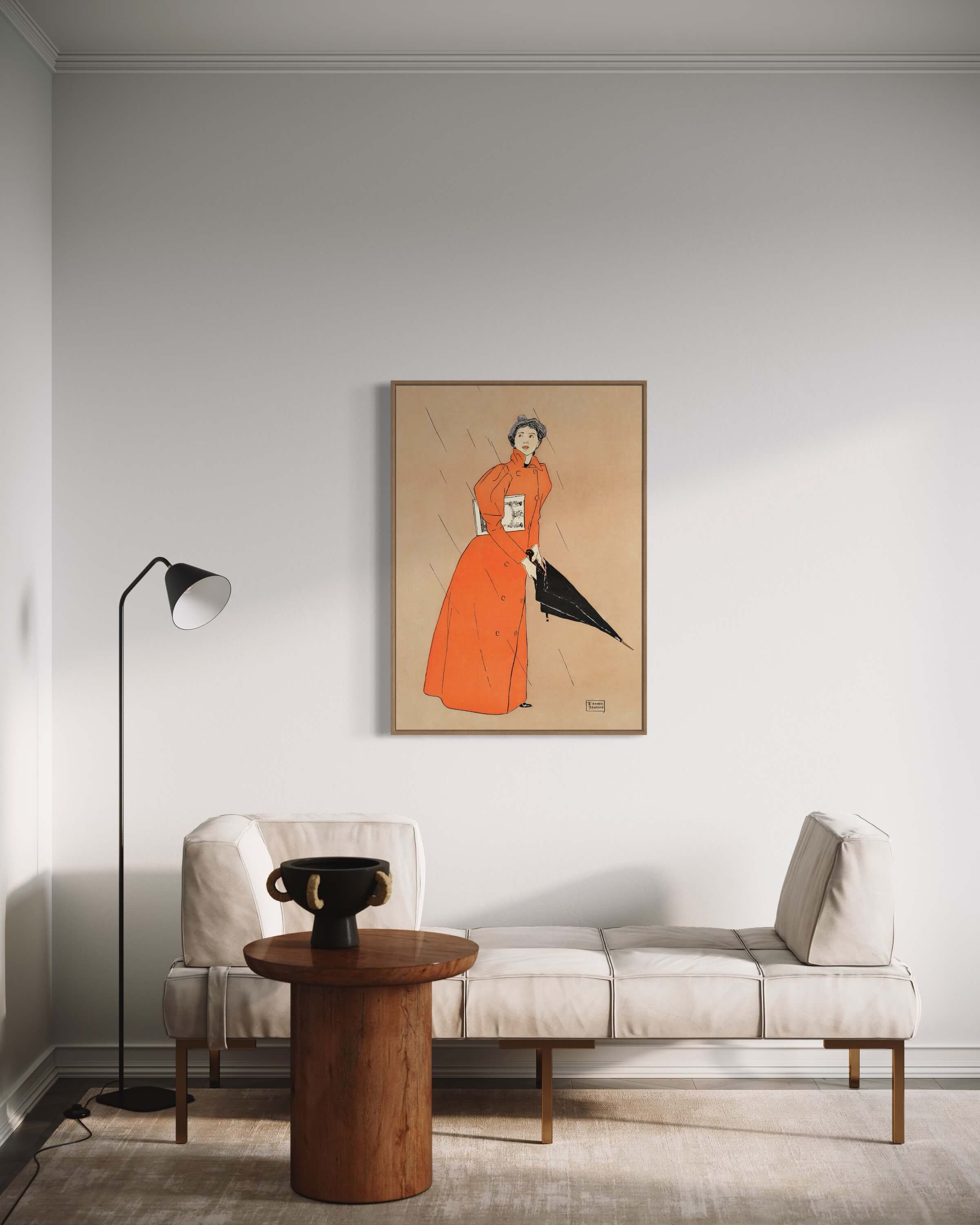 Woman holding umbrella