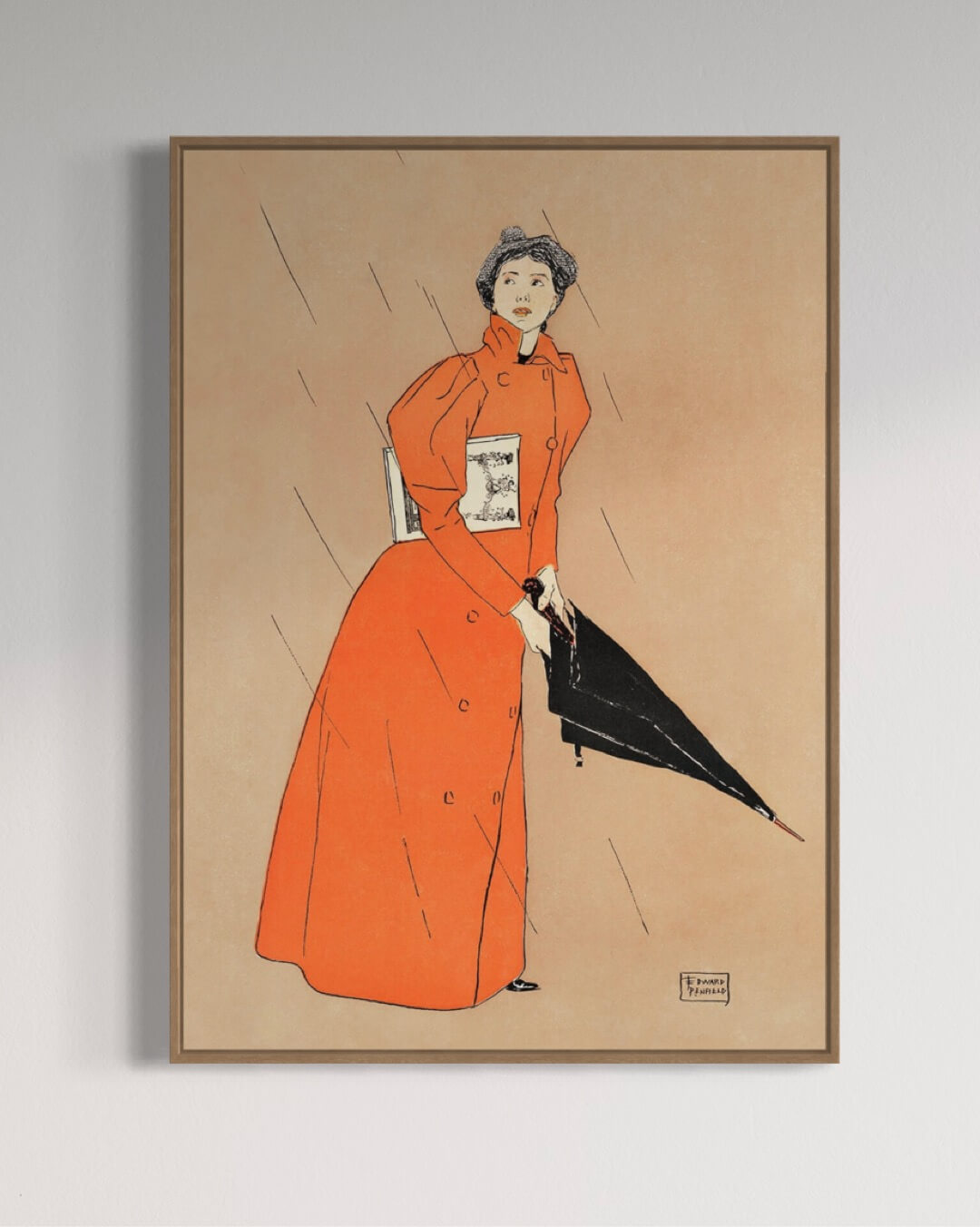 Woman holding umbrella