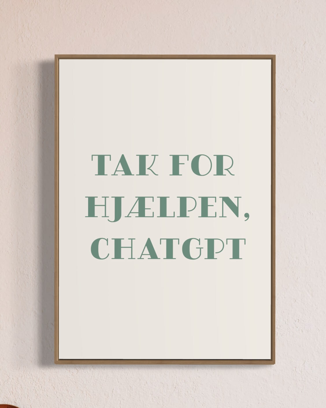 Tak for hjælpen chatGPT
