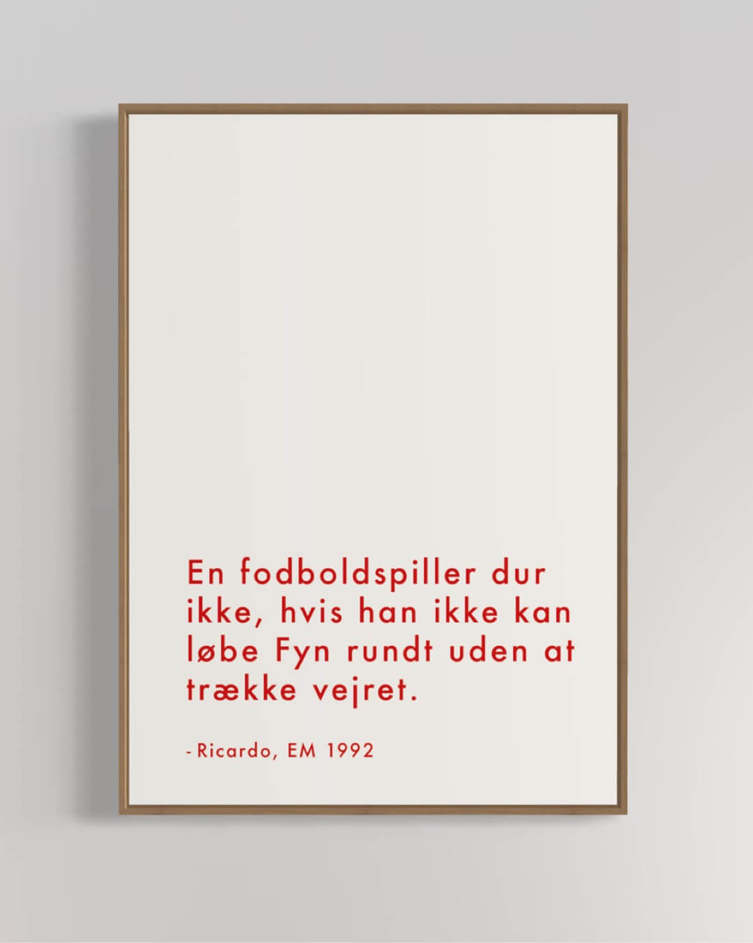 En fodboldspiller duer ikke... - Ricardo