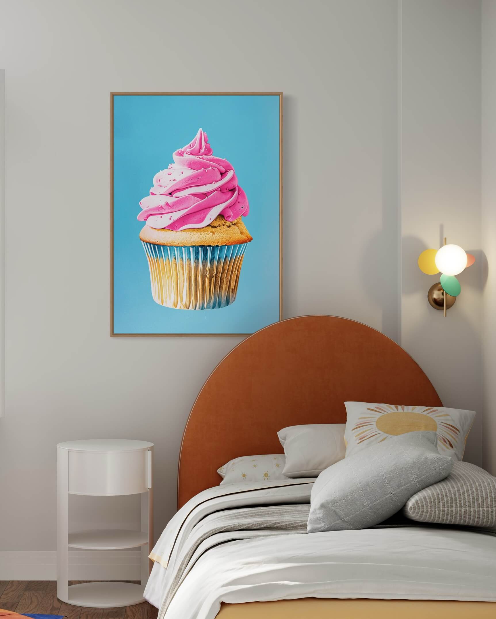 Cupcake med pink frosting