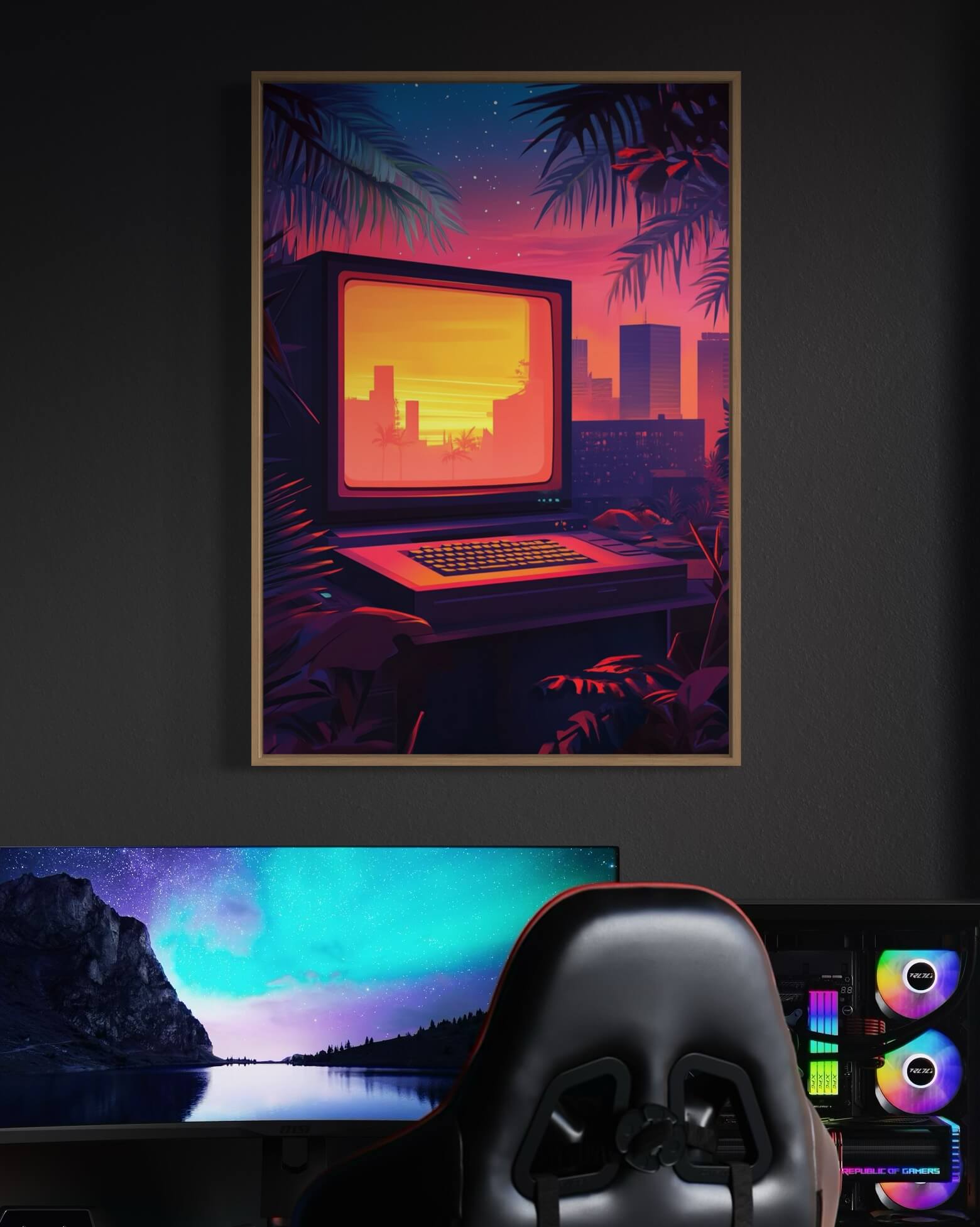 Retro Sunset Cybercity