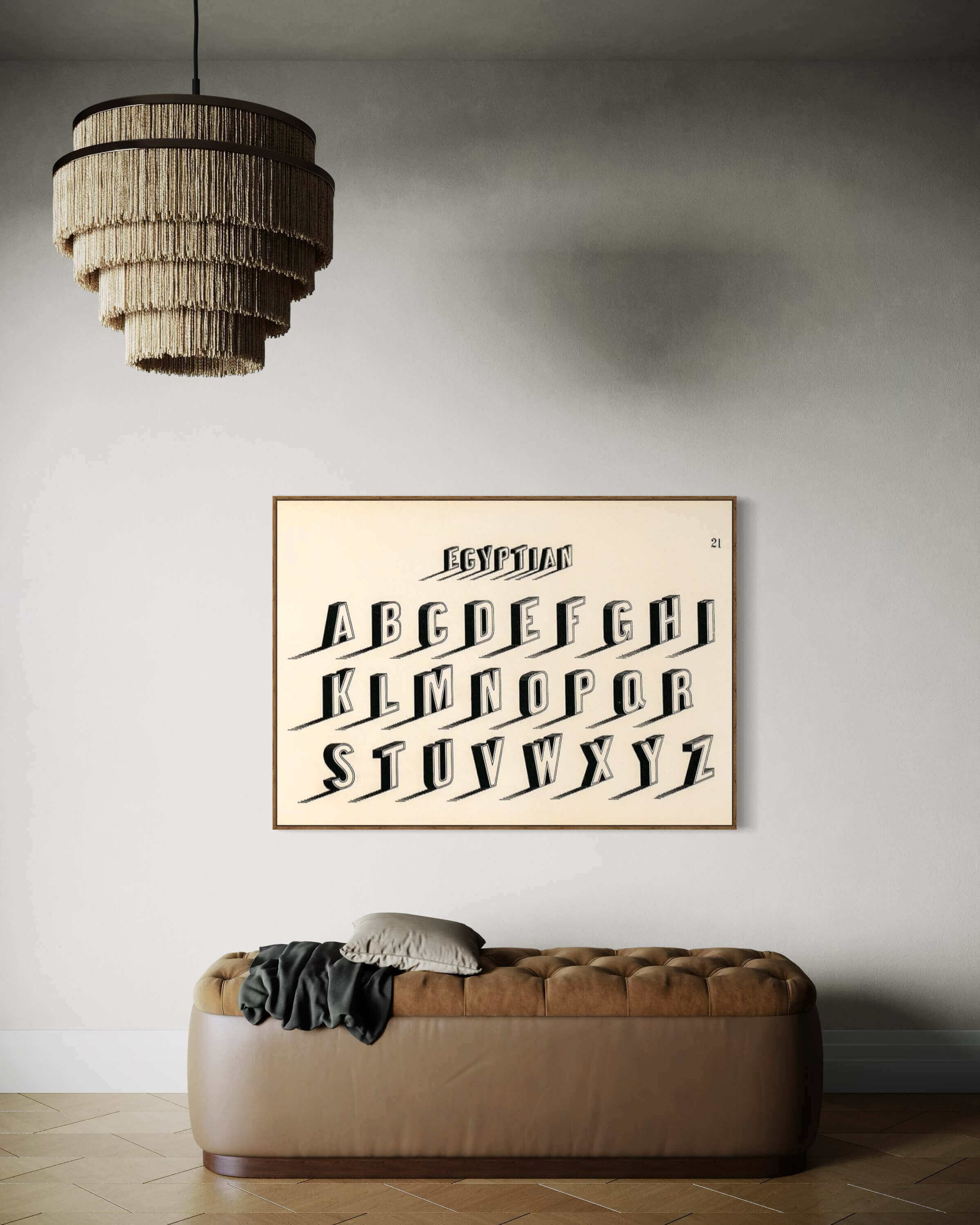 Egyptisk Typografi Alfabet