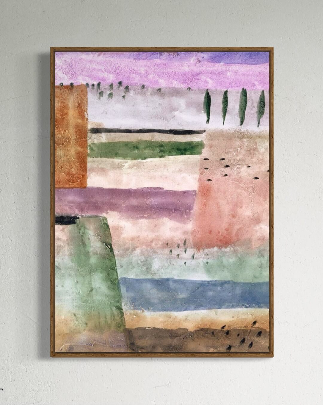 Landscape with poplars - Paul Klee