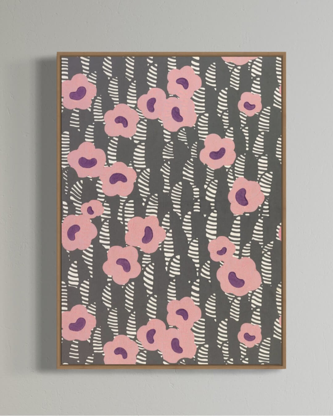 Flower print in blush