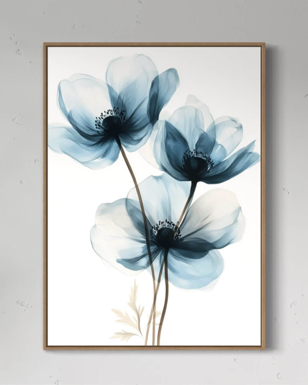 Blomster i blå