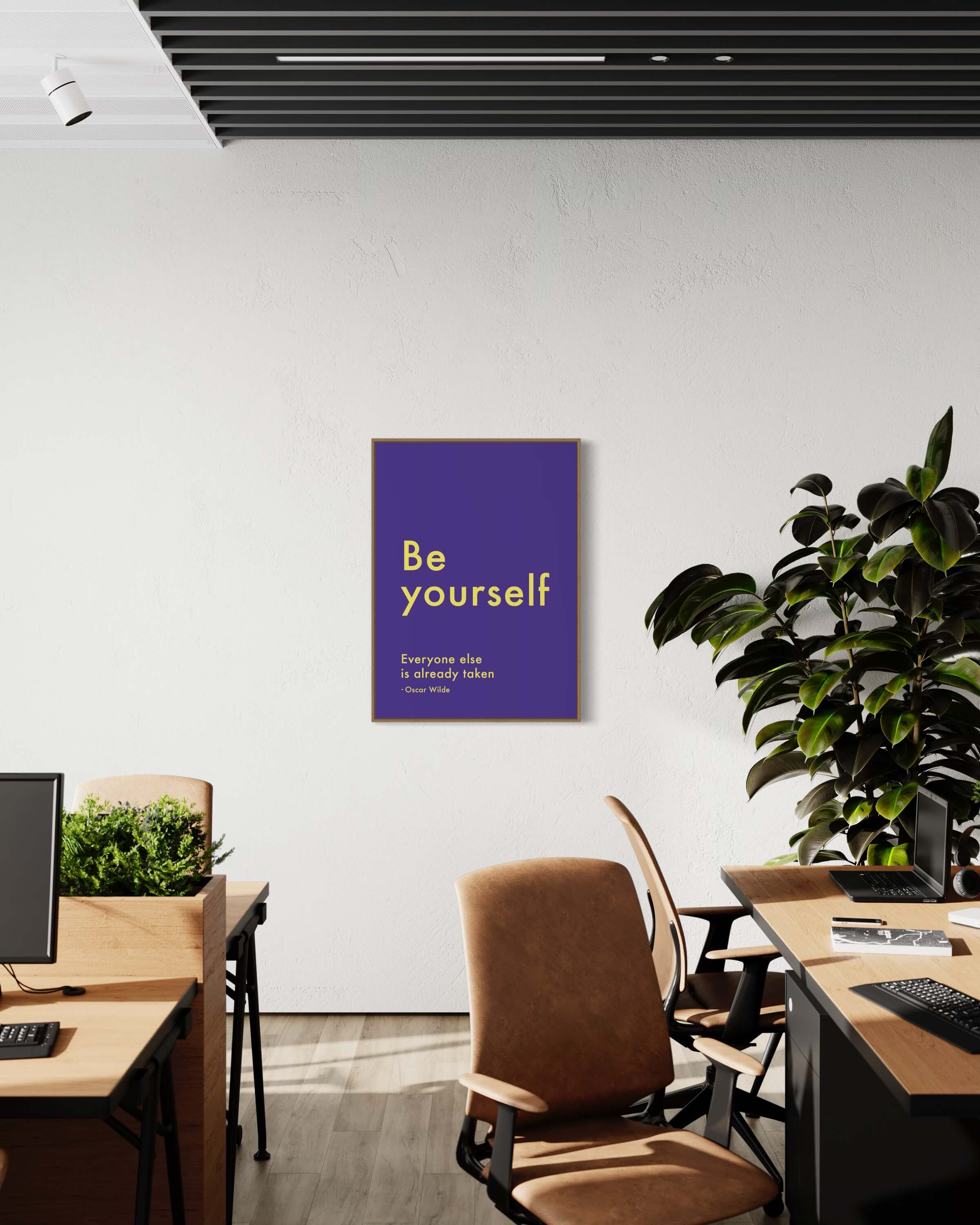 Be yourself. Everyone else is already taken. - purple