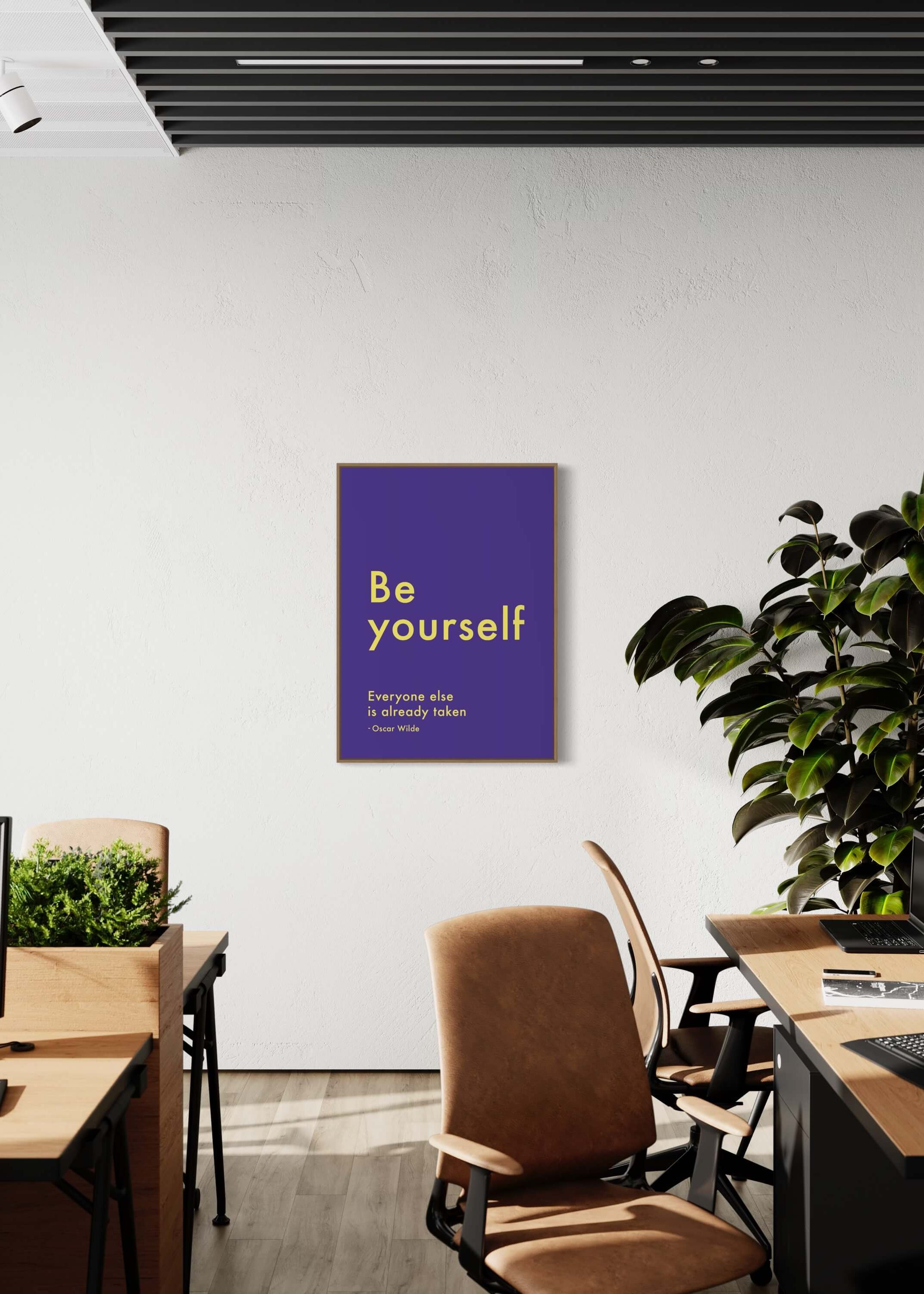 Be yourself. Everyone else is already taken. - purple