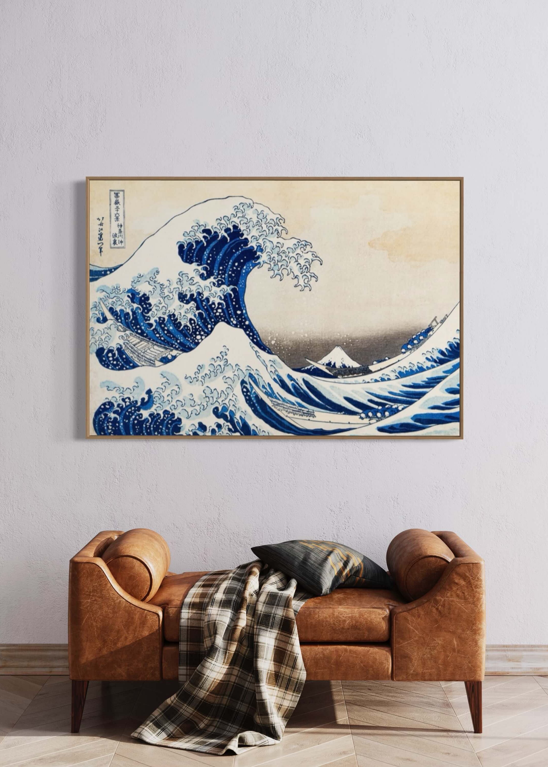 The Great Wave off Kanagawa - blå