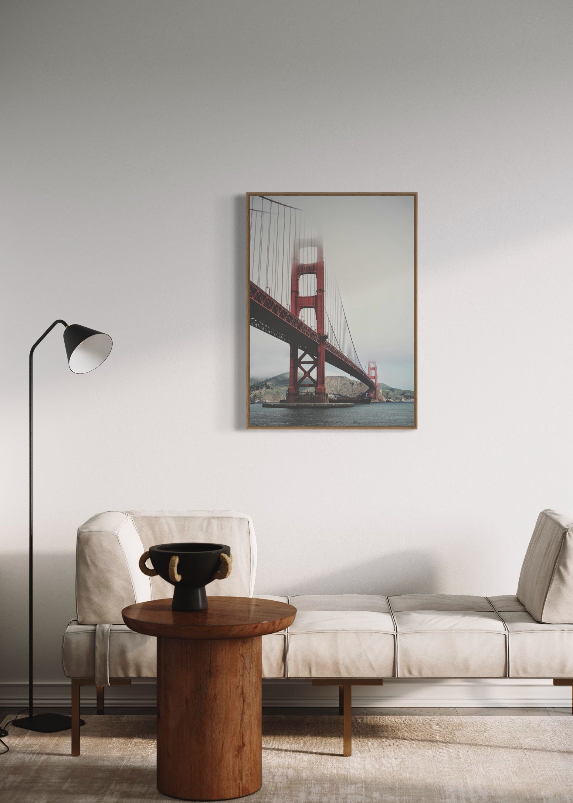 Golden Gate Bridge i tåge