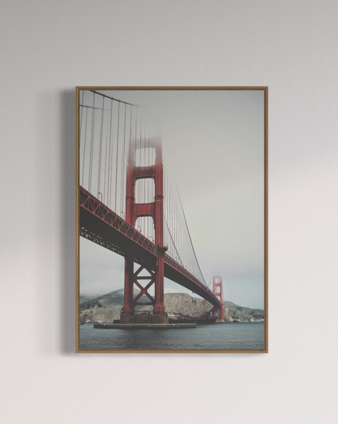 Golden Gate Bridge i tåge
