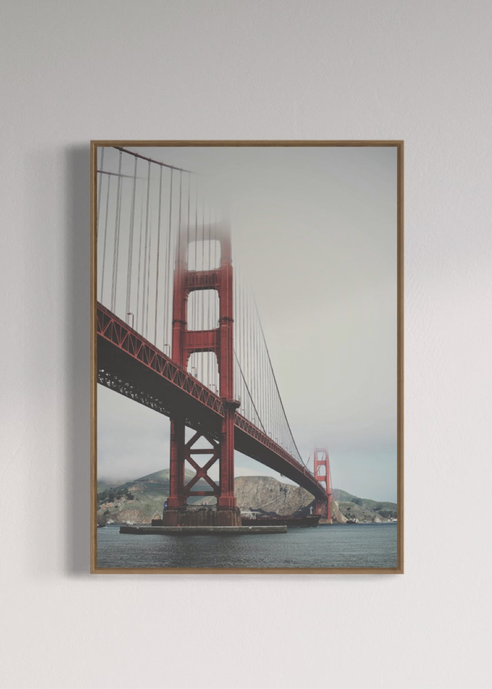 Golden Gate Bridge i tåge