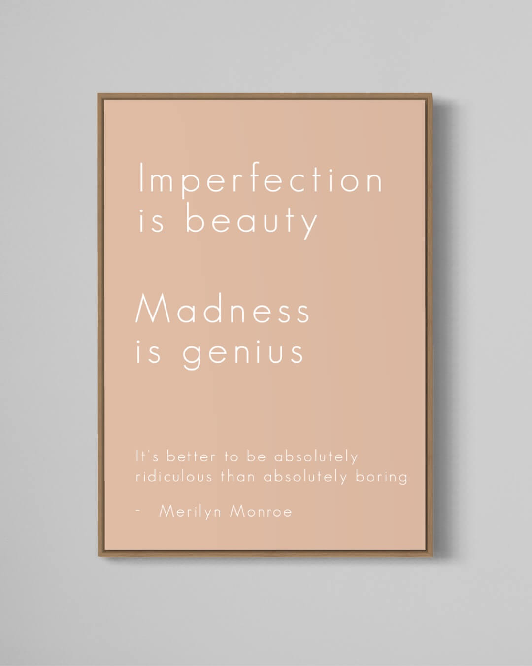 Imperfection is beauty
