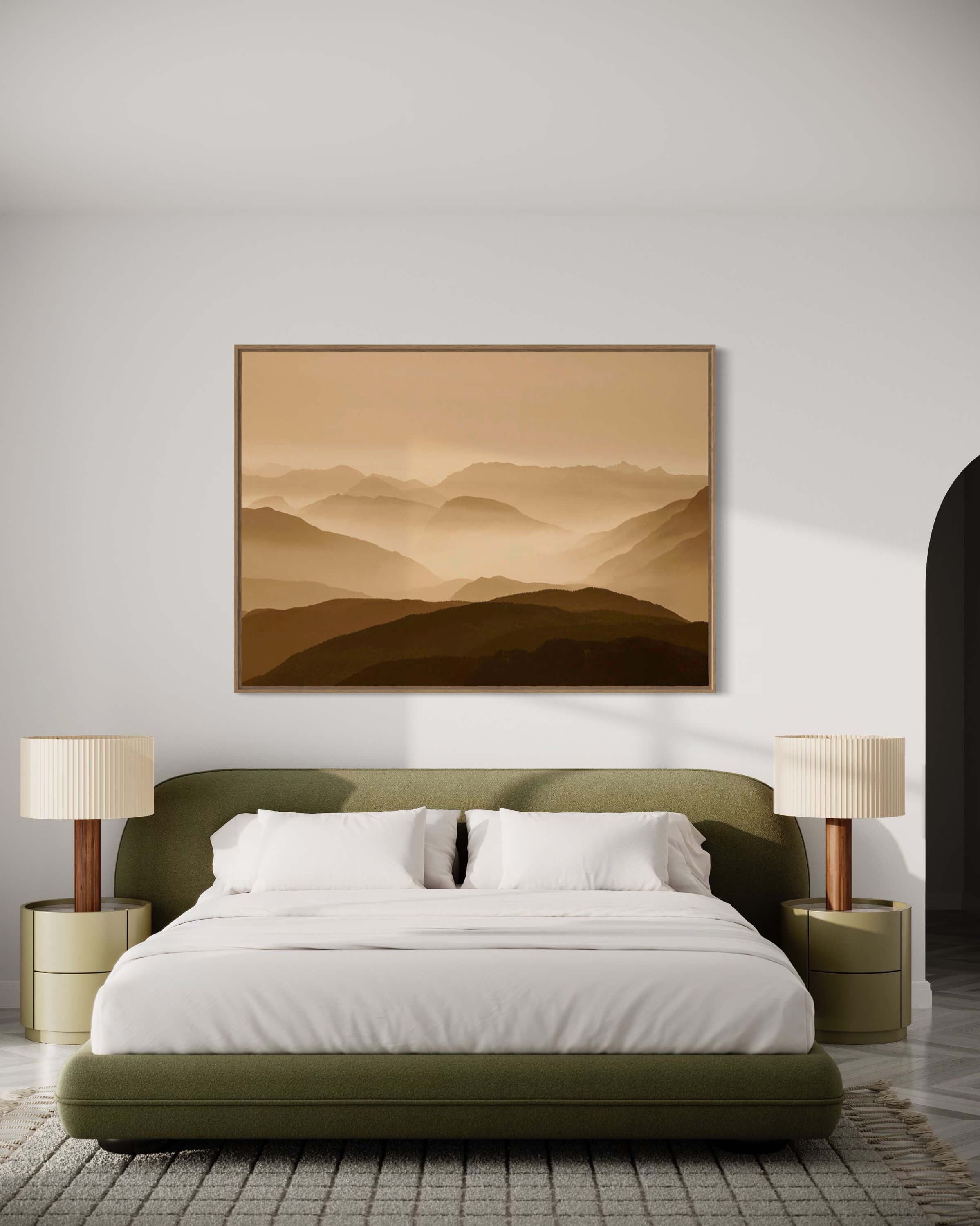 Dawn in the mountains