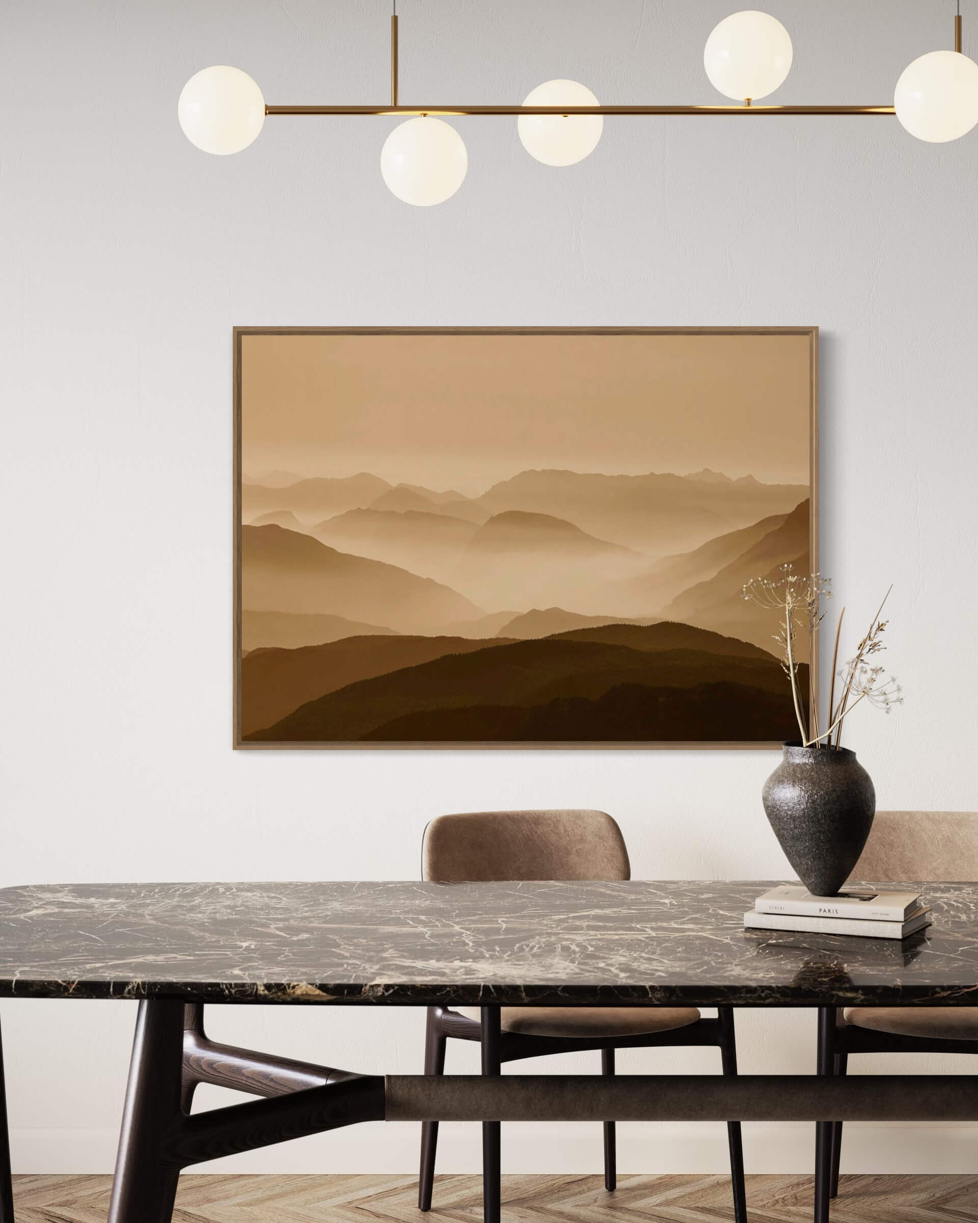 Dawn in the mountains