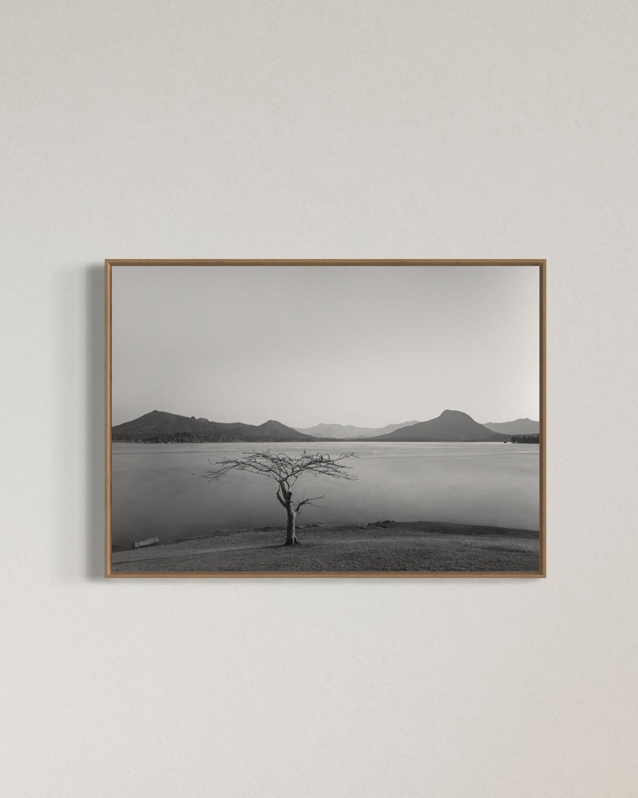 Golt landskab sort/hvid