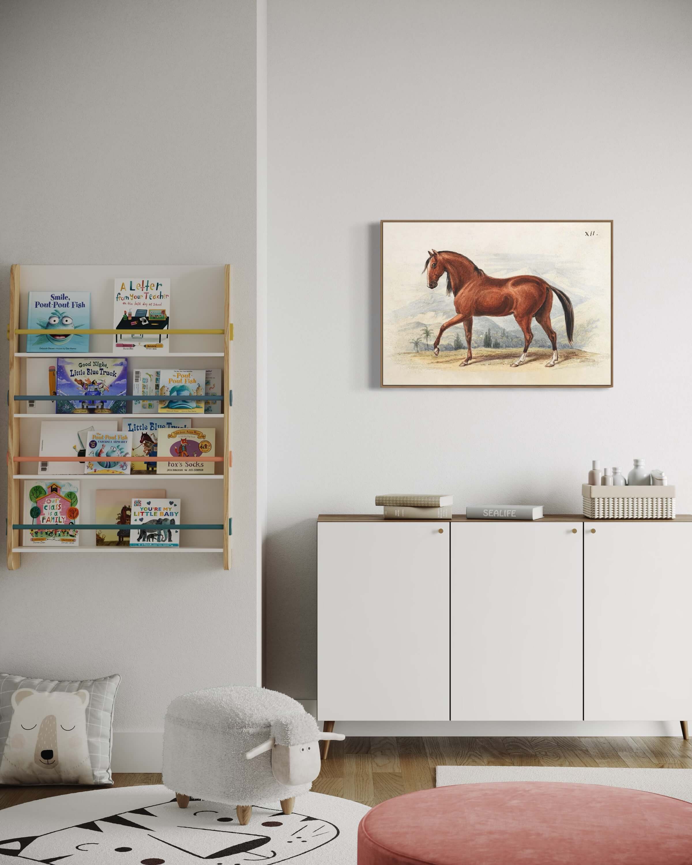 Peruviansk hest - litografi