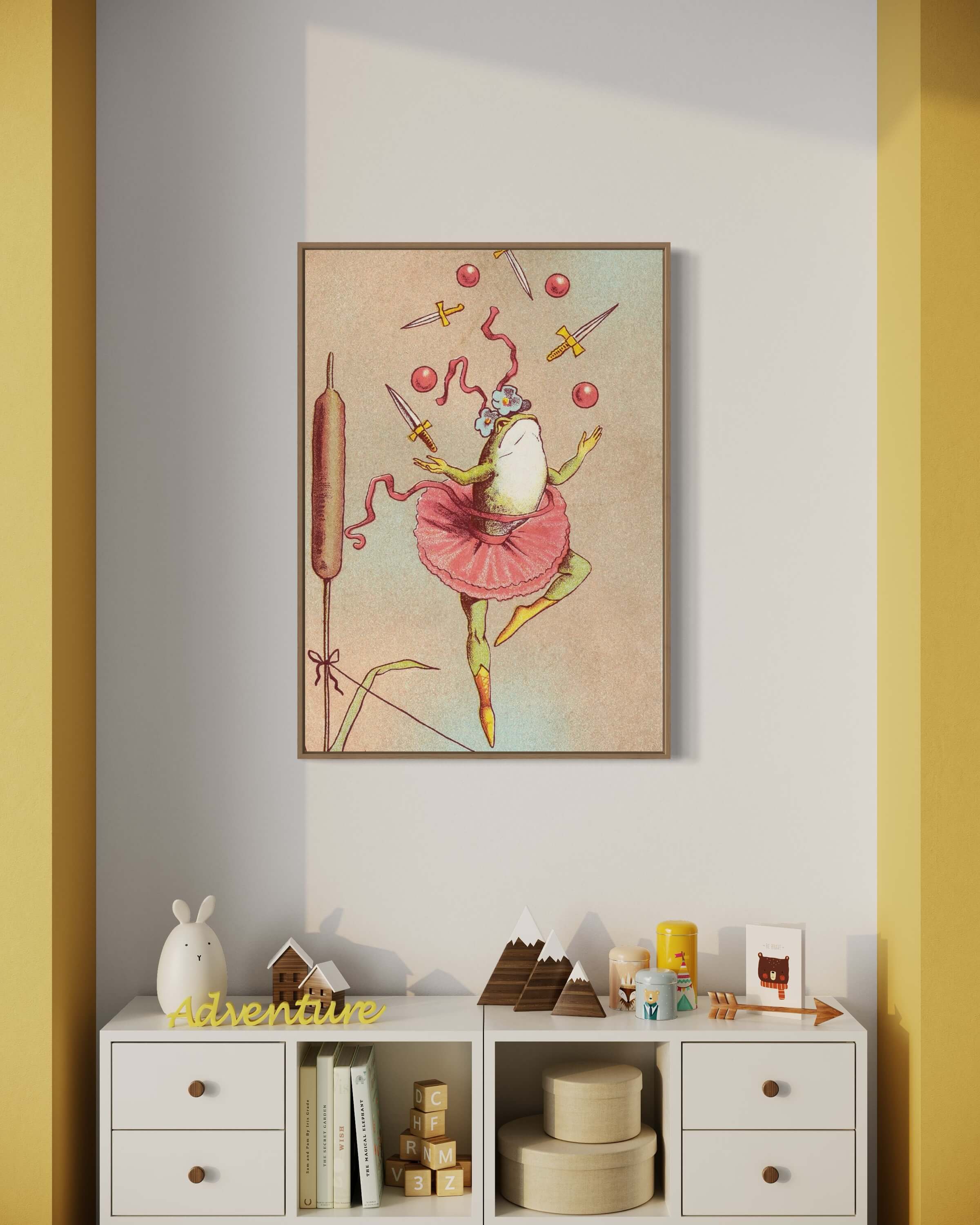 Frog Vintage Illustration - Tommelise