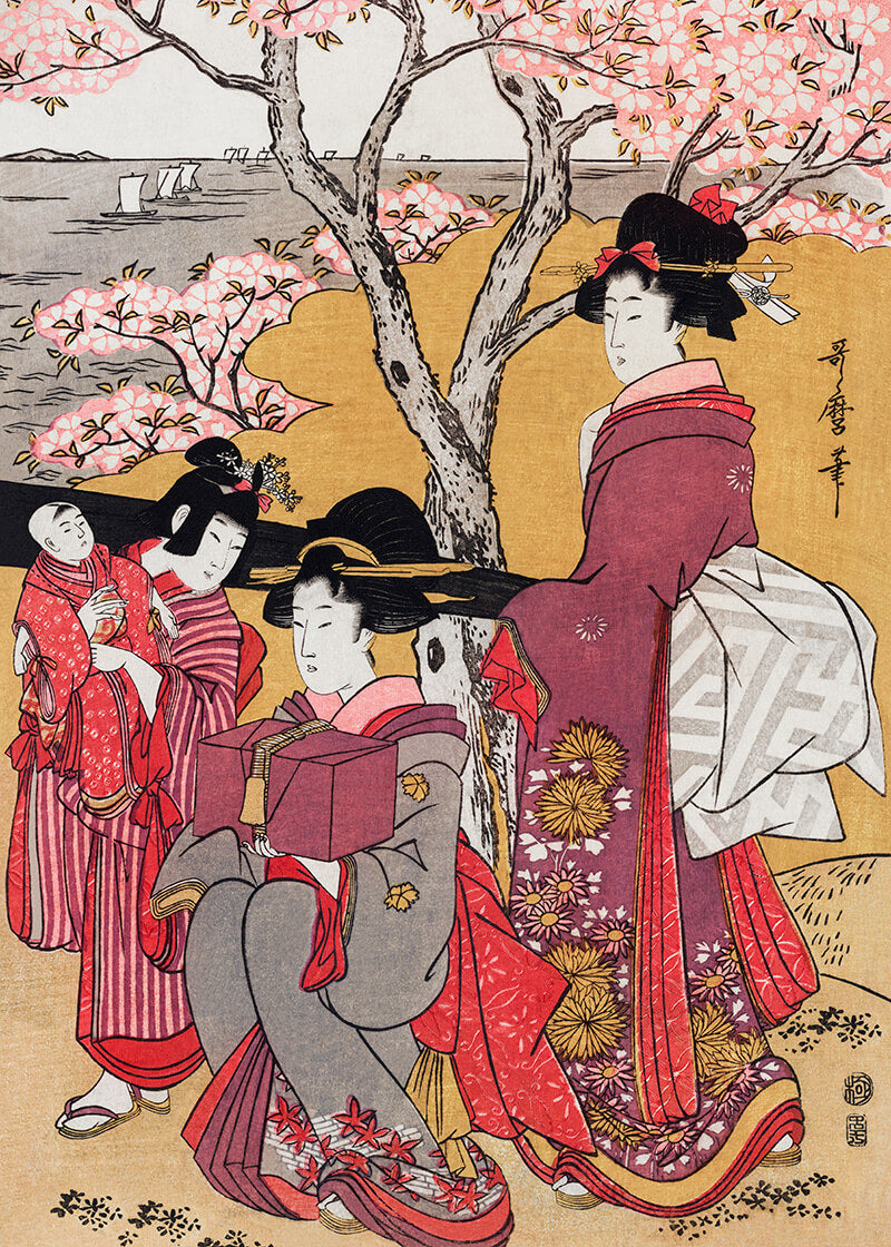 Japanese Women and Cherry Blossom