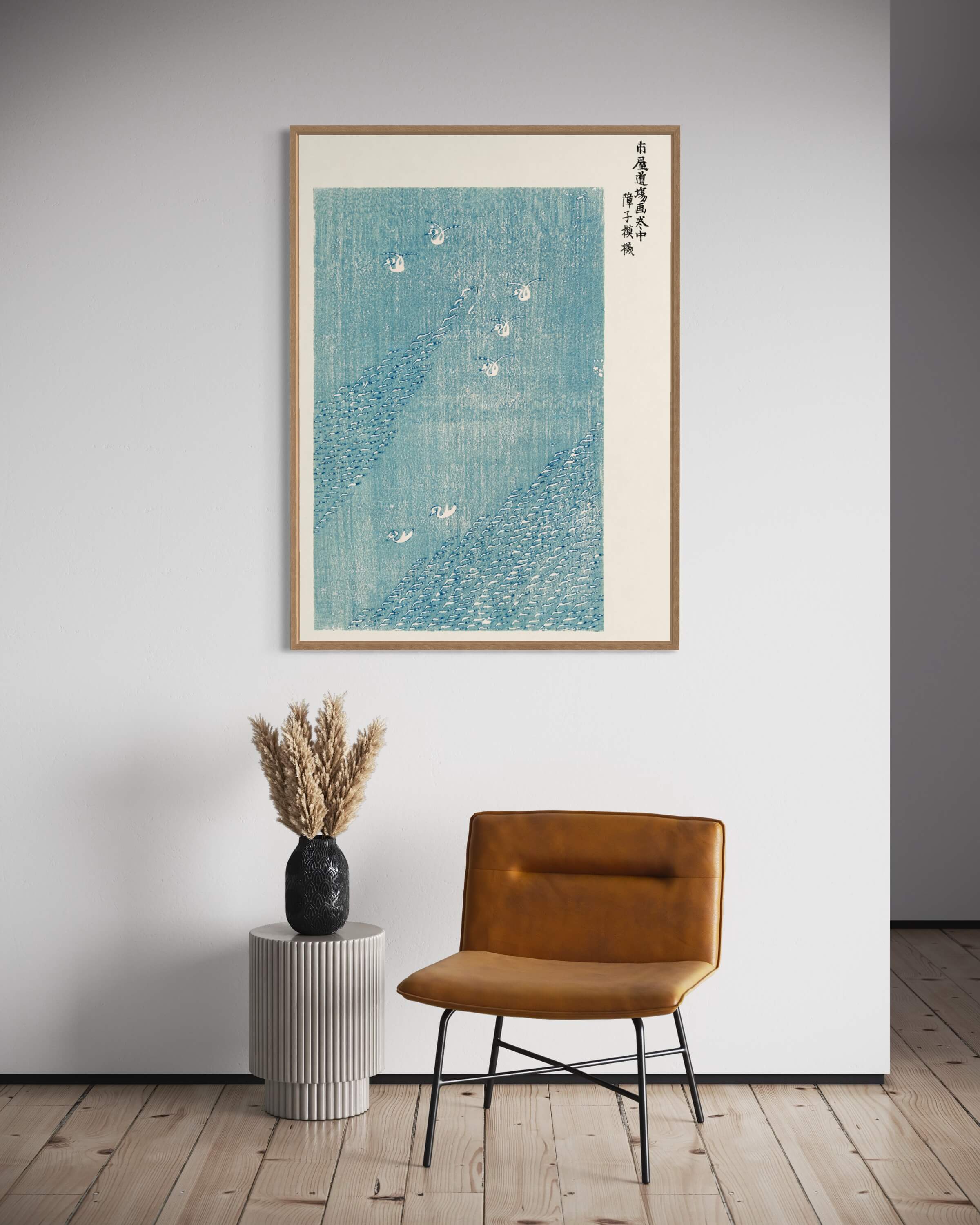 Japansk vintage original woodblock