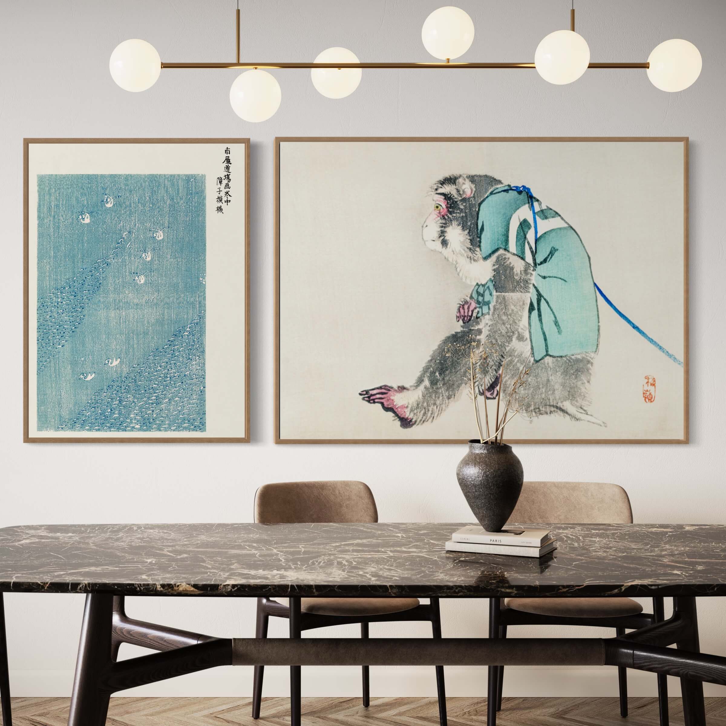 Japansk vintage original woodblock