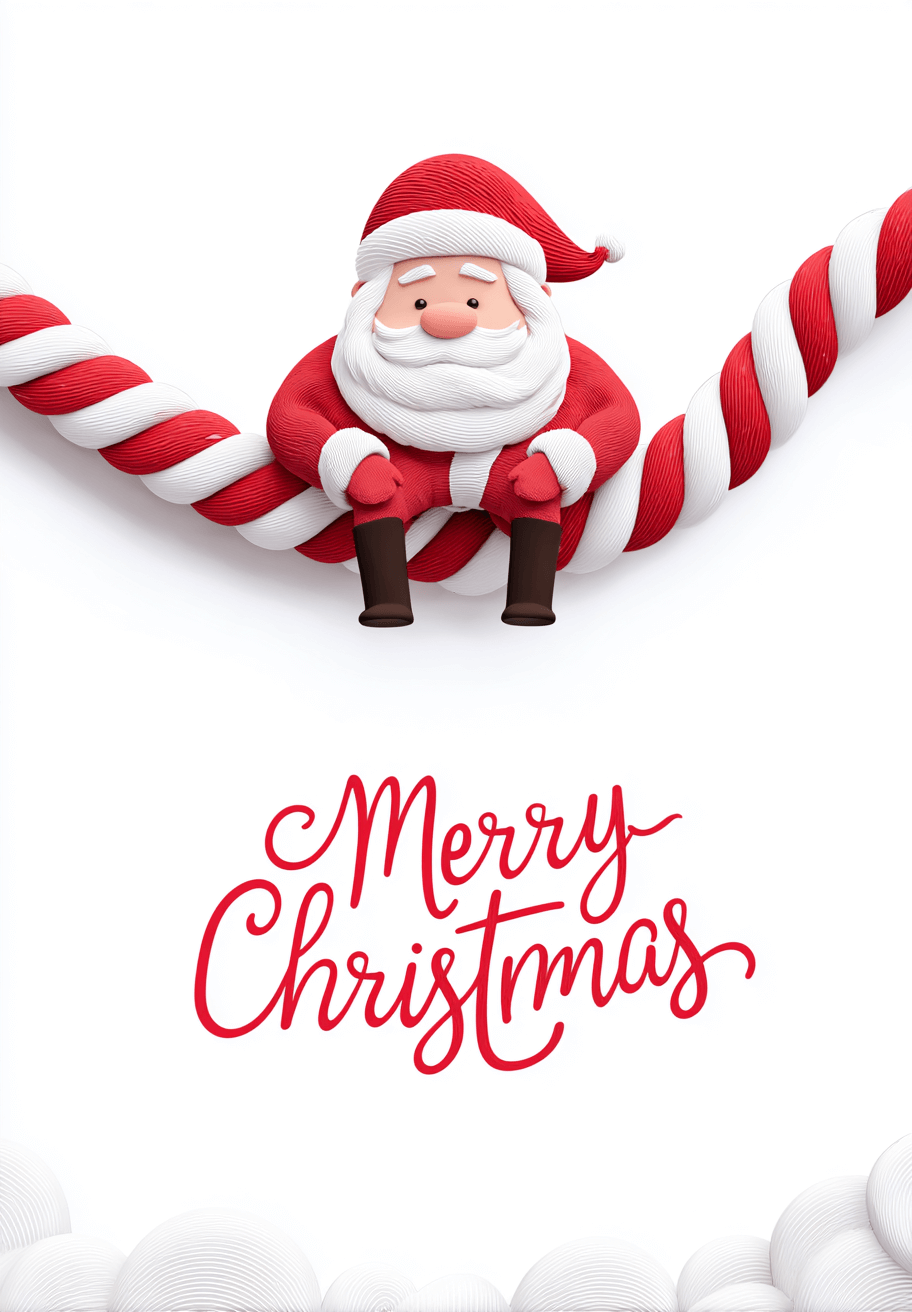 Julemand på sukkerstang