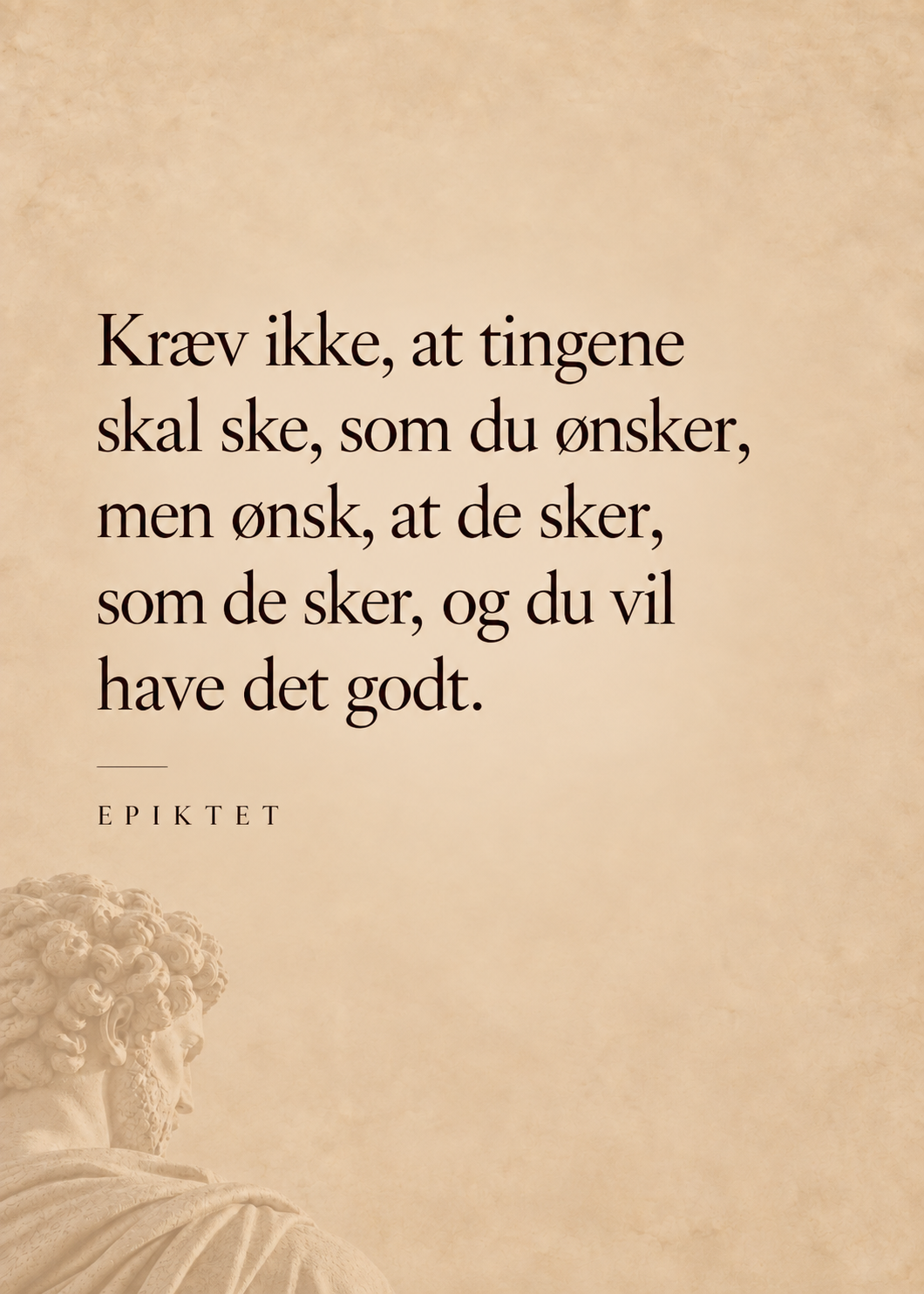 Kræv ikke, at tingene skal ske som du ønsker