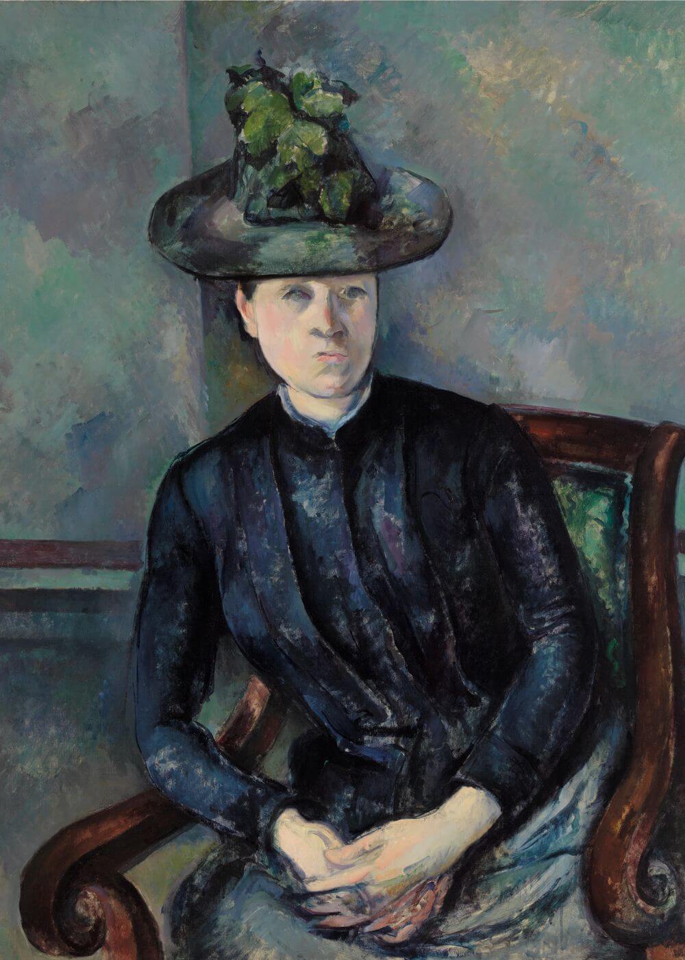 Madame Cezanne with Green Hat (Madame Cezanne au chapeau vert)