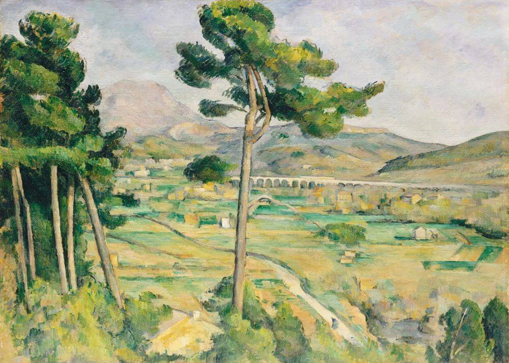 Mont Sainte-Victoire and the Viaduct of the Arc River Valley
